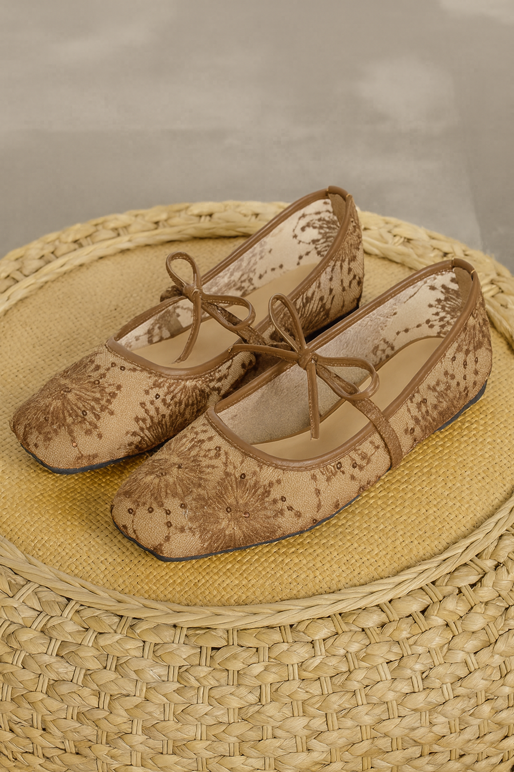 Belle Lace Mesh Flats