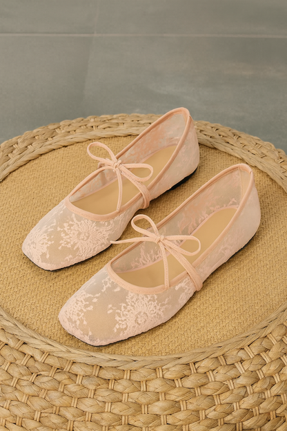 Belle Lace Mesh Flats